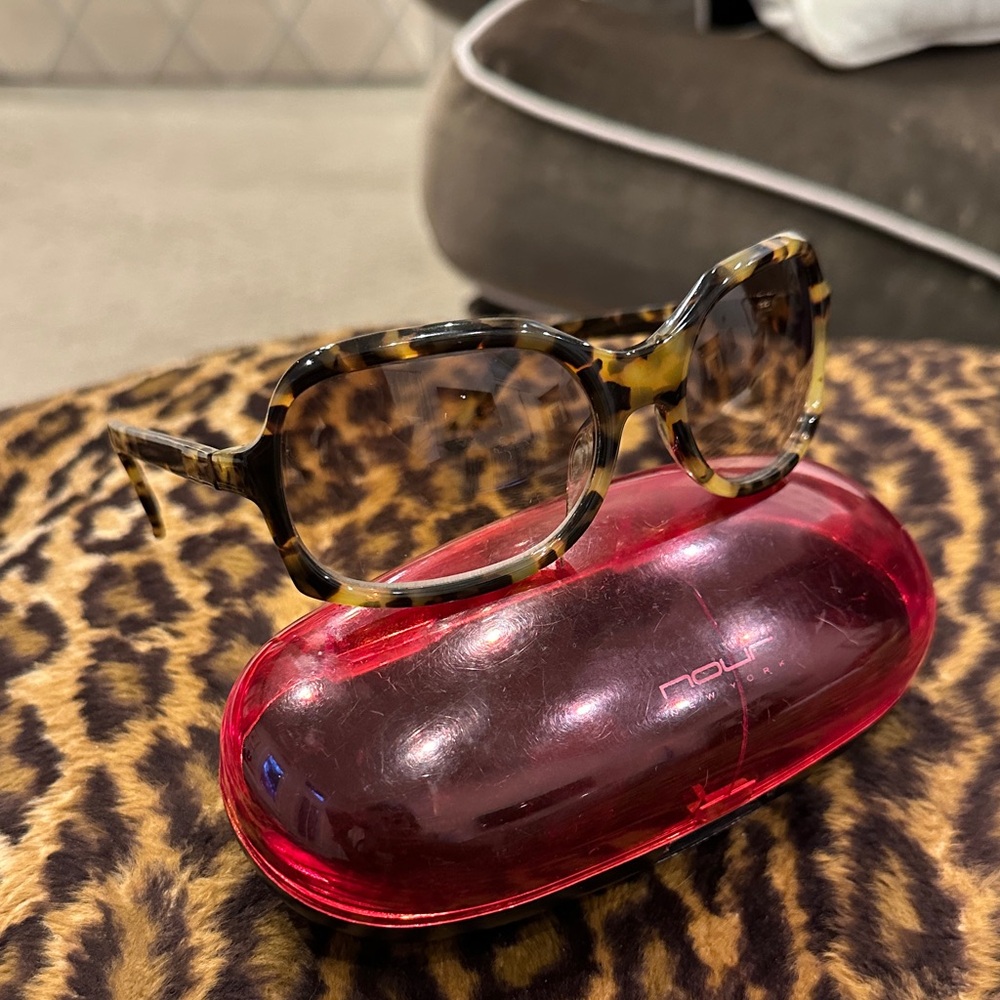 Tortoiseshell Sunglasses with Red Case